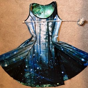 Green galaxy IOD with orbs